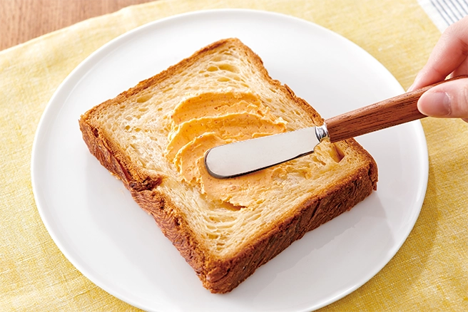 明太フランスは食パンでも作れます。